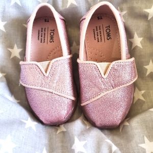 Sparkly Pink Toms